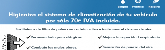 Tu salud y la de tu coche por sólo 70€ IVA incluido.