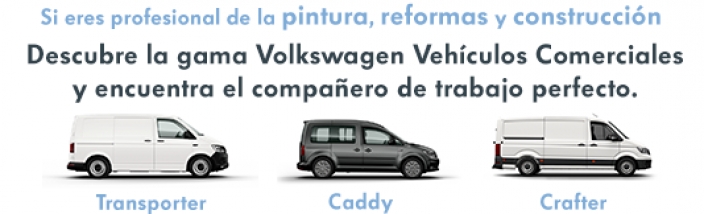 ¿Te dedicas de forma profesional a la pintura, reformas o construcción? Volkswagen piensa en ti.