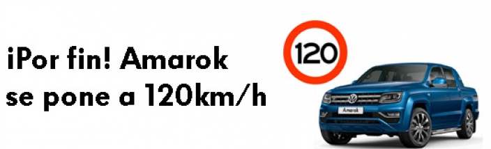 ¡Agarrate! Amarok por fin se pone a 120 kms/h