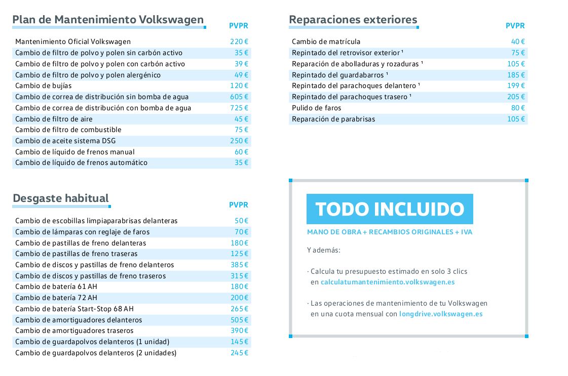 Libro Blanco del mantenimiento de Volkswagen SCIROCCO 2018. Precios Actualizados. Libro Blanco del mantenimiento de Volkswagen SCIROCCO 2018. Precios Actualizados.