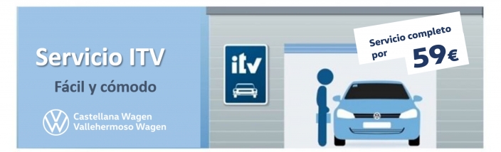 Servicio ITV con revisión, traslado y tasas por 59€